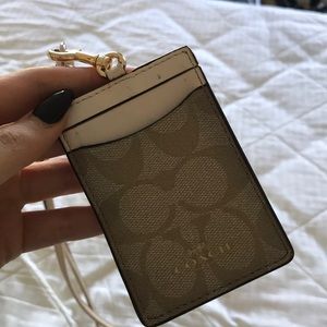 coach card holder with strap